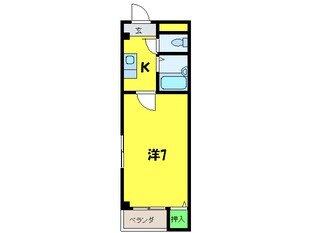 コスパ三恵の物件間取画像